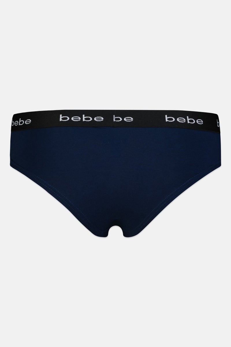 bebe Women 3 Pieces Brand Logo Cheeky Panties, Multicolor - Image 3
