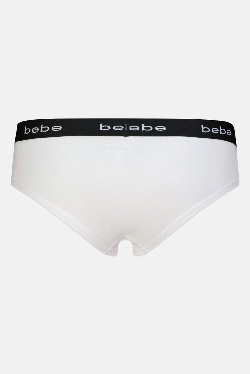 bebe Women 3 Pieces Brand Logo Cheeky Panties, Multicolor - Image 5