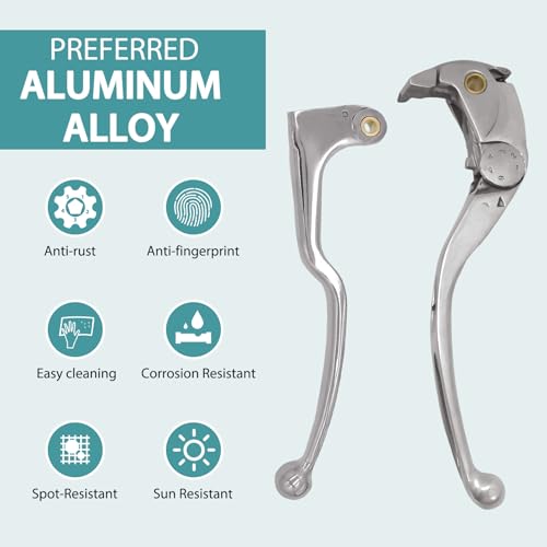 LE LEFOSSI Premium Aluminum Motorcycle Brake Clutch Lever Compatiable with Honda CBR 1000 RR CBR1000RR CBR600RR CBR 600 RR 2007 2008 2009 2010 2011 2012 2013 2014 2015 2016 2017 2018 Polished - Image 3