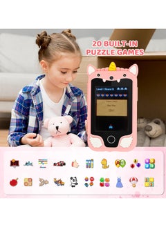 EVEREEN Kids Smart Phone for Girls, Dual Camera Unicorn Kids Phone Toy with Games, Music Player, Toddler Cell Phone Kids Learning Play Toy for 3-12 Years Old Boys Girls, Christmas Birthday With 8G Card (Pink)  - Image 5