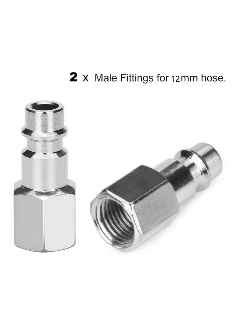 زفيف موصلات خط الهواء ، 10 قطع 1/4 "مقرنة الهواء BSP ومجموعة المكونات أدوات الذكور والإناث - Image 2