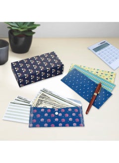 Plastic Envelopes, 32 PCS Cash Envelope System, 15 Pack Waterproof Reusable Plastic Budget Envelopes, 15 PCS Expense Tracking Budget Sheets and 24 Bill Planner Stickers (Rainbow)