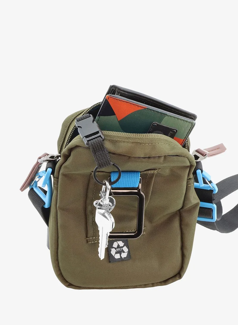 Discovery Khaki Discovery ICON Utility Bag Khaki, Zipper Compartment Casual Shoulder Bag For Men And Women Removable Shoulder Strap Secure RFID Pocket  | Best Price UAE