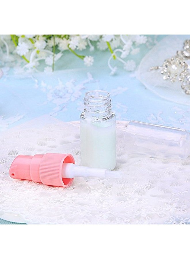 erioctry 10Ml Portable Empty Refillable Bottle Cream Shampoo Lotion Treatment Pump Bottle With Cap Travel Bottles Toiletries Liquid Container For Cosmetic Make-Up Pack Of 6 (Transparent) - Image 3