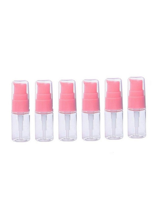erioctry 10Ml Portable Empty Refillable Bottle Cream Shampoo Lotion Treatment Pump Bottle With Cap Travel Bottles Toiletries Liquid Container For Cosmetic Make-Up Pack Of 6 (Transparent) - Image 1