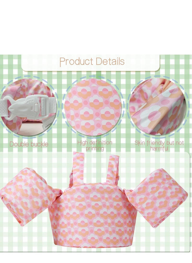 SOLARAE Swimming Arm bands Float Vest Swim Floaties Learn Training to Water Wings for Boys and Girls - Image 4