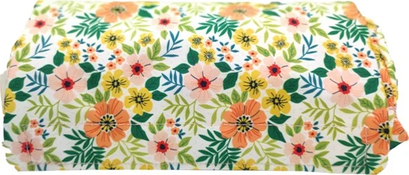 KAUKKO Soft Floral Surprise Pencil Bag Salmon