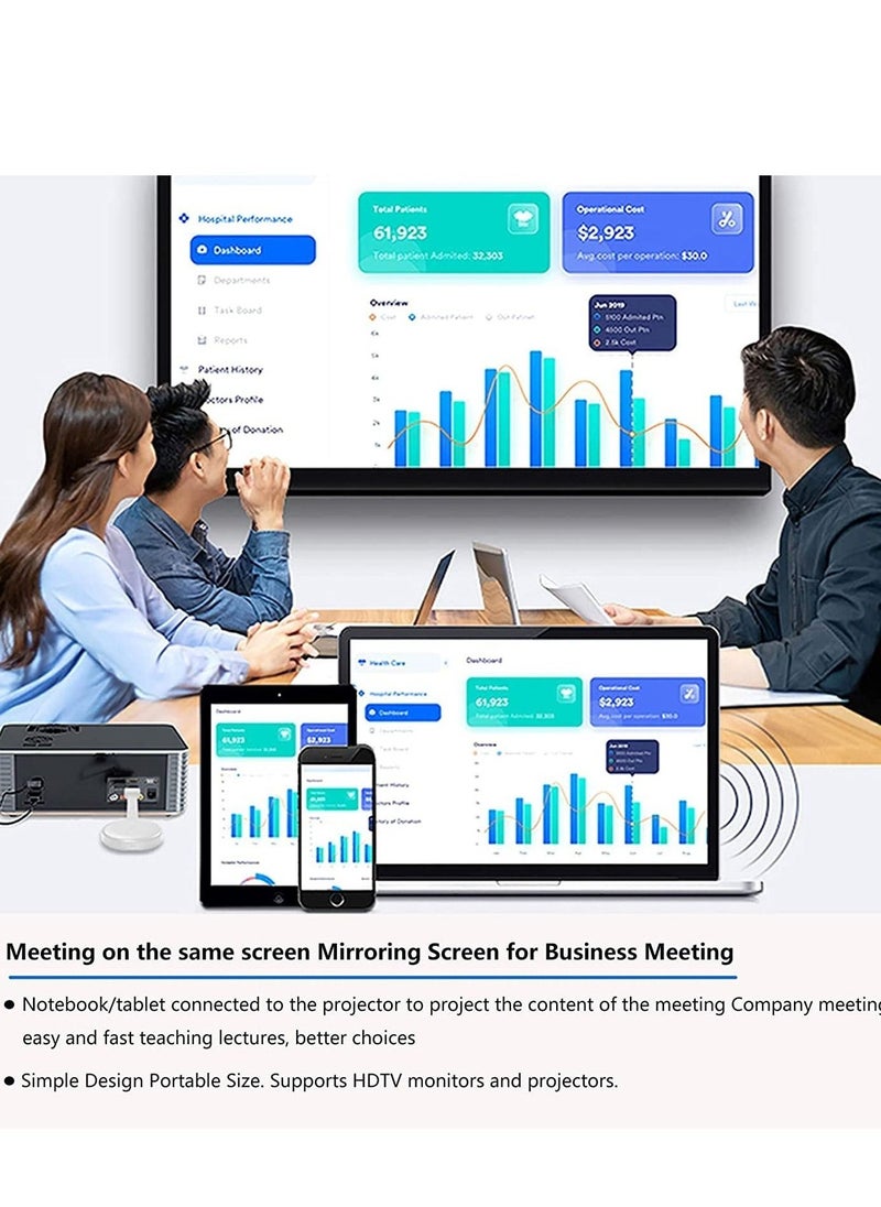 Wireless HDMI Display Dongle Adapter TV Adapter for The APP YouTube Video Mirroring Dongle Receiver Used for iPhone Mac iOS Android Casting/Mirroring to TV/Projector/Monitor - Image 5