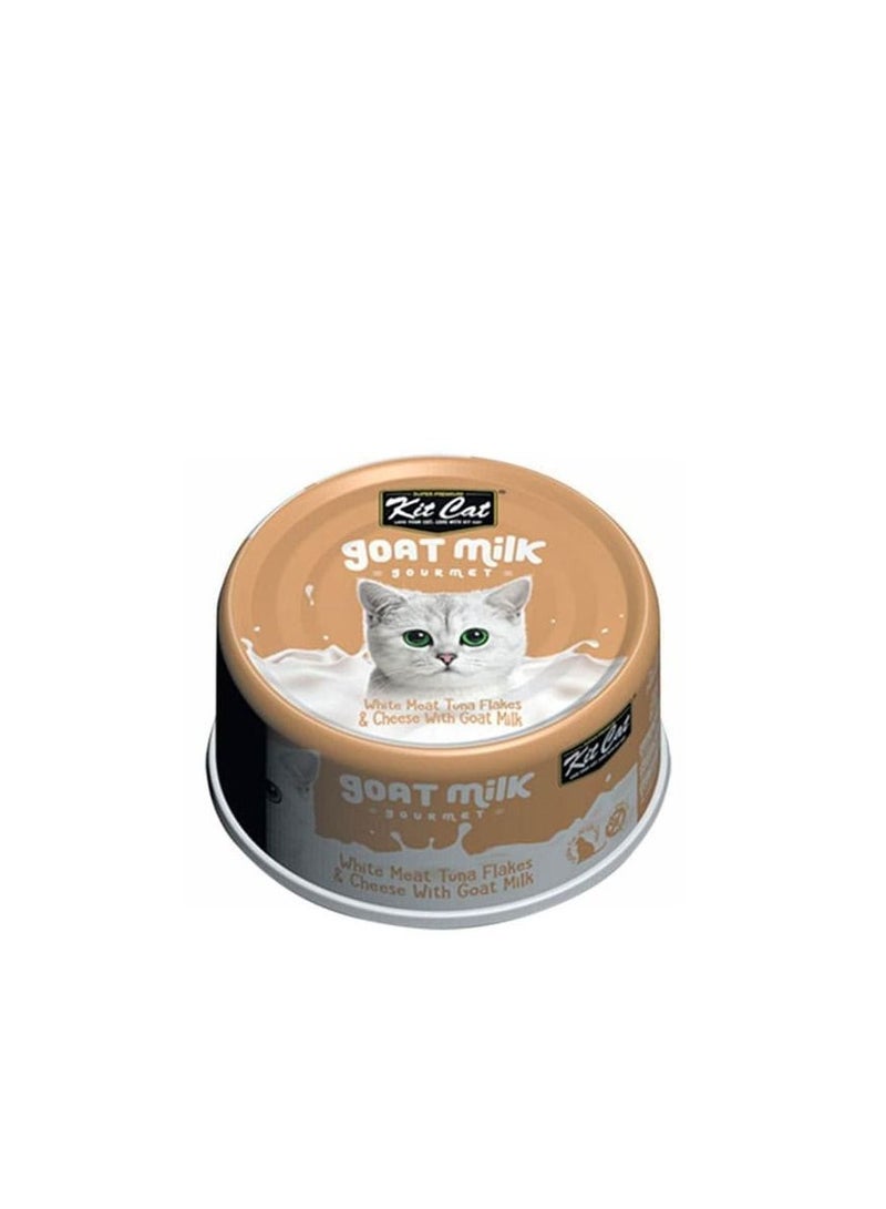 Kit Cat White Meat Tuna Flakes & Cheese With Goat Milk 70g
