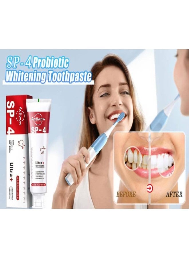 ActiWow SP4 Probiotic Whitening Toothpaste - Ultra Bright Smile & Fresh Breath, Advanced Formula 40g - Image 3