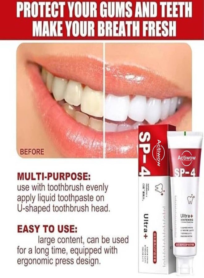 ActiWow SP4 Probiotic Whitening Toothpaste - Ultra Bright Smile & Fresh Breath, Advanced Formula 40g - Image 5