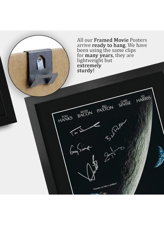 HWC Trading HWC Trading Apollo 13 Movie Poster Tom Hanks, Kevin Bacon 16 x 12 inch Framed Gifts Printed Poster Signed Autograph Picture for Movie Memorabilia Fans - 16" x 12" Framed  - Image 5