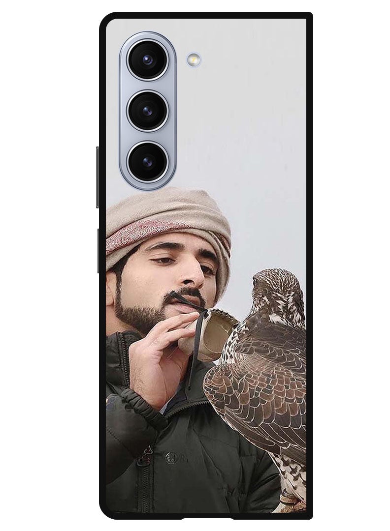 Theodor Protective Case Anti Scratch Shock Proof Bumper Cover For Samsung Galaxy Z Fold 5 Sheikh Hamdan Loving His Eagle - Image 1