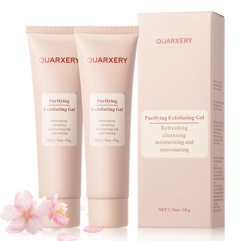 جل تقشير م Purifying Exfoliating Gel 2PcsGentle للوجه
