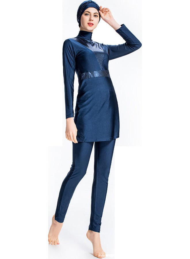 Generic New Muslim Conservative Swimsuit Middle East Hui Is Female Beach Surfing Sun Protection Hooded Sports Suit