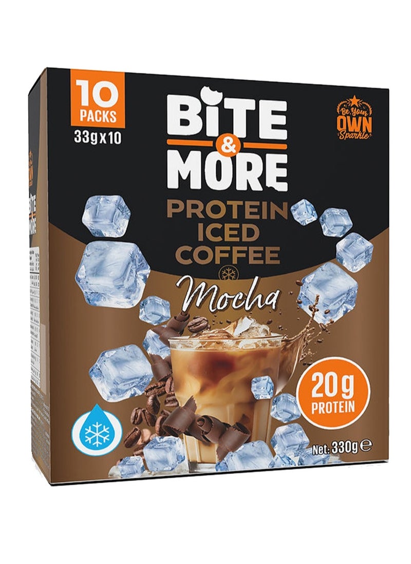 BITE AND MORE Protein Iced Coffee - Mocha - (10 pack)  - Image 1