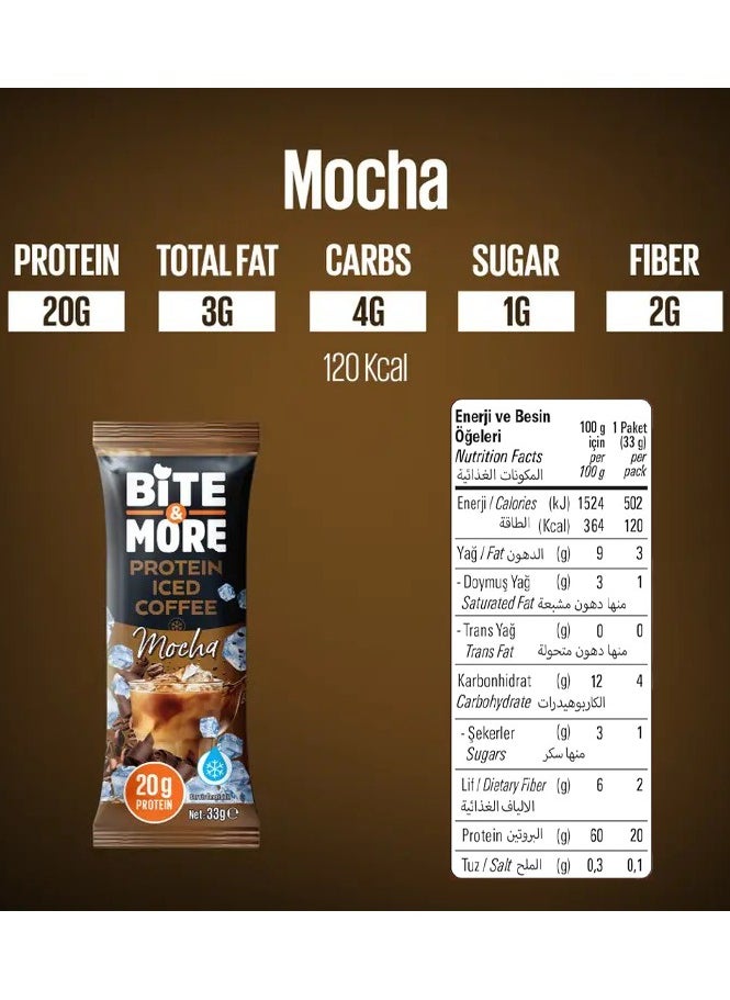 BITE AND MORE Protein Iced Coffee - Mocha - (10 pack)  - Image 2