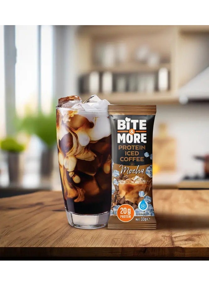 BITE AND MORE Protein Iced Coffee - Mocha - (10 pack)  - Image 4