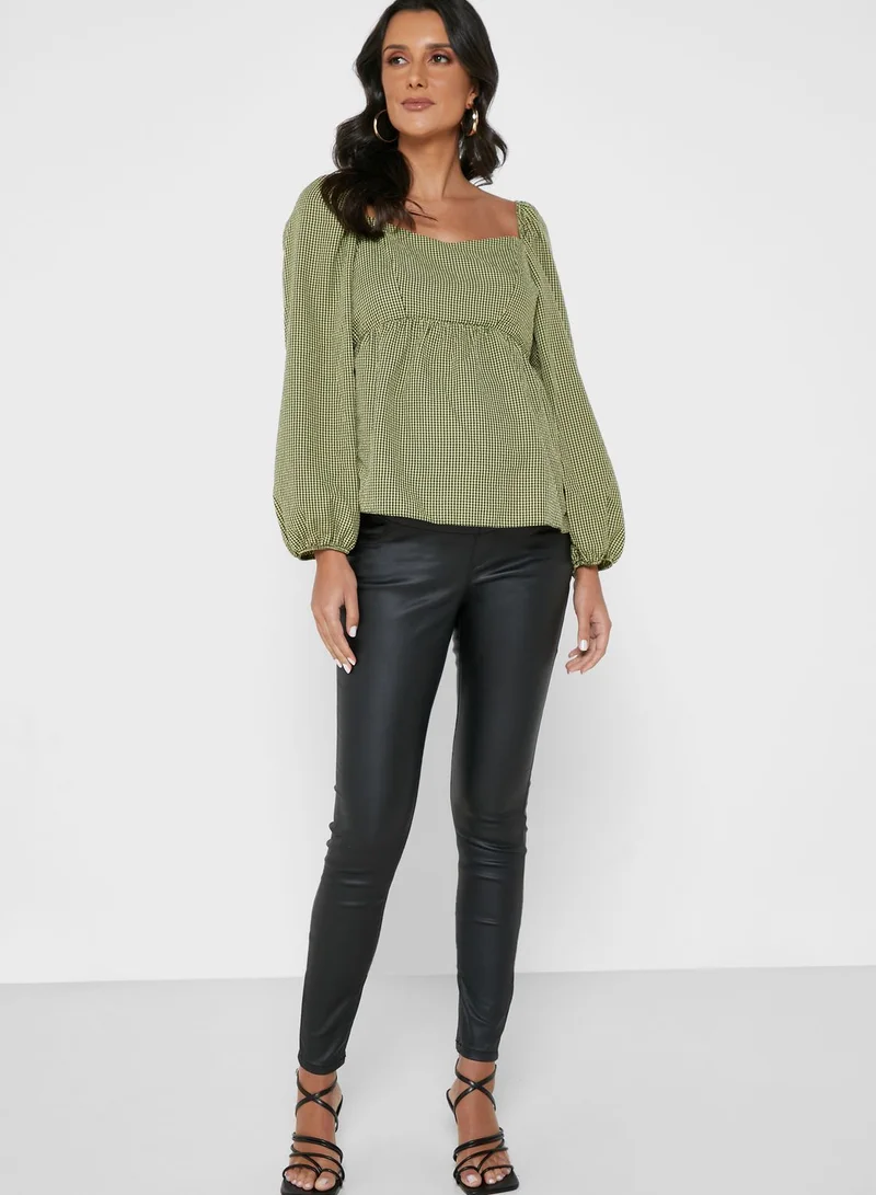 DOROTHY PERKINS Over bump Coated Eden Jeans