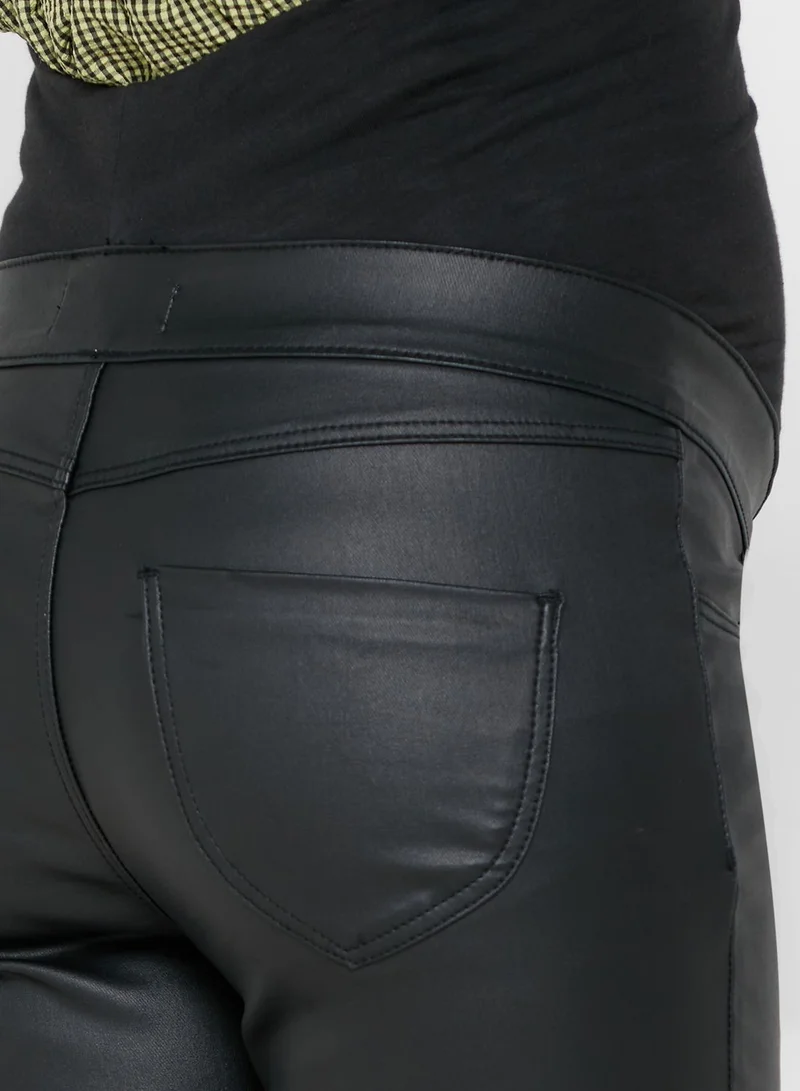 DOROTHY PERKINS Over bump Coated Eden Jeans