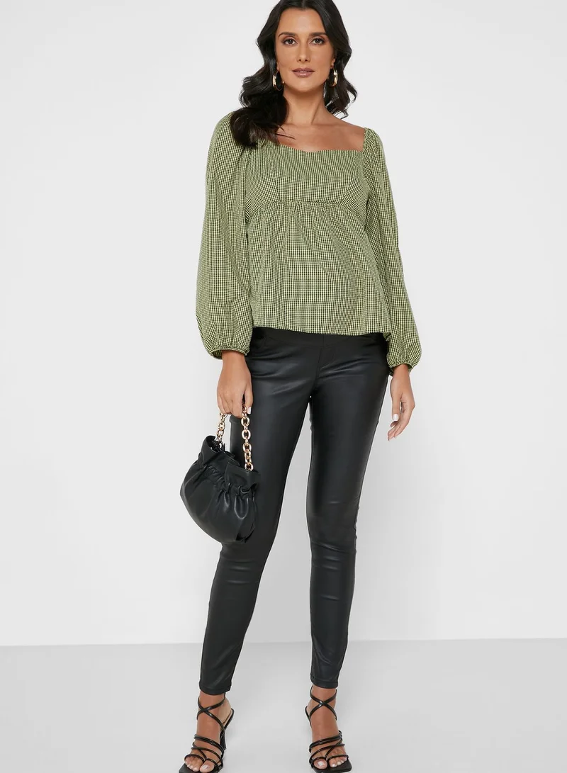 DOROTHY PERKINS Over bump Coated Eden Jeans