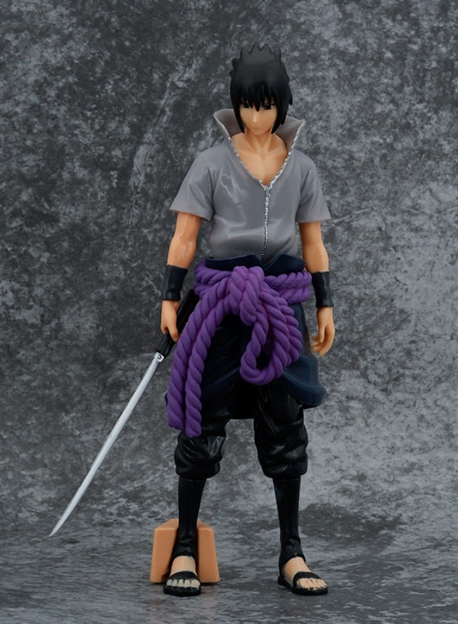 Anime Naruto Uchiha Sasuke Action Figure, Sword of Kusanagi Sasuke Model Figure Statue, PVC Character Model Toys, Collection Gift Creative Cartoon Toy for Boys and Girls 27cm - Image 5
