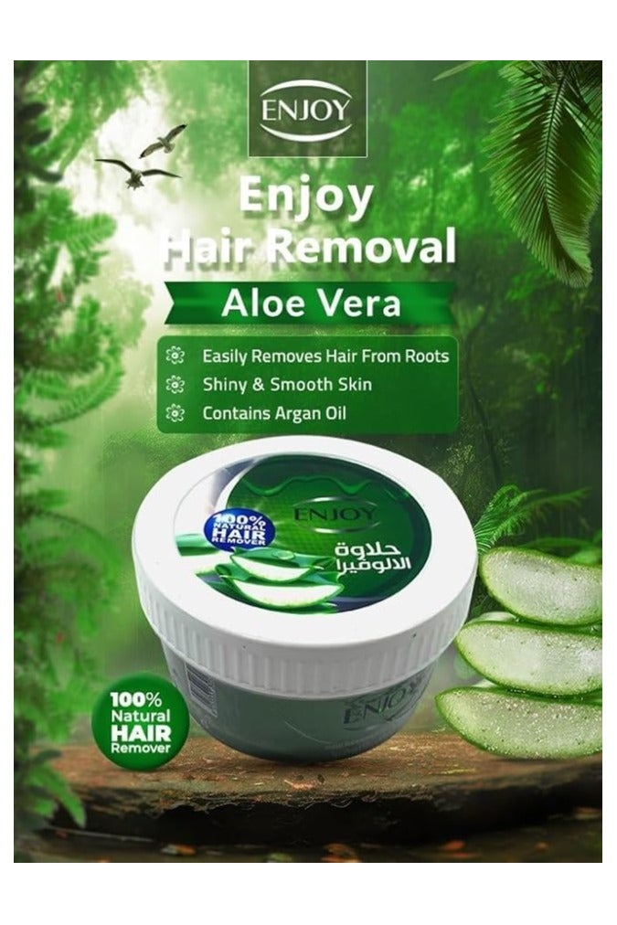 EN Joy Enjoy Hair Remover with Aloe Vera – 400g | Gentle & Effective Wax for Sensitive Skin | Natural Aloe Formula for Smooth & Long-Lasting Results - Image 4