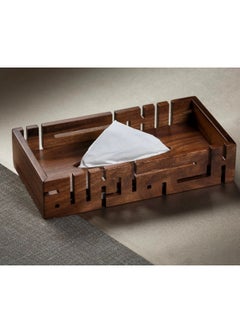 Hilalful HilalFul Wooden Tissue Box | Tissue Holder | Paper Napkin Organizer | For Living Room, Bedroom, Office, Restaurants | Home Decoration | Table Top Accessories  - Image 2