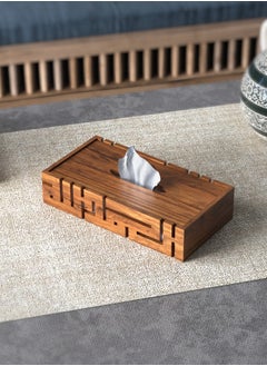 Hilalful HilalFul Wooden Tissue Box | Tissue Holder | Paper Napkin Organizer | For Living Room, Bedroom, Office, Restaurants | Home Decoration | Table Top Accessories  - Image 1