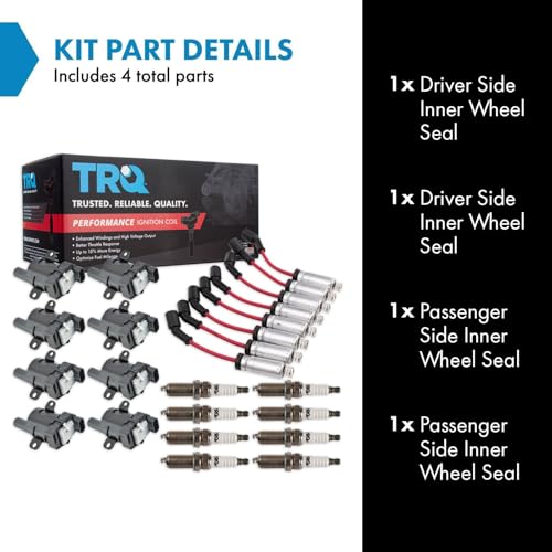 TRQ Performance Ignition Kit Ignition Coil Spark Plugs Wire Set Compatible with 02-06 Cadillac 99-07 Chevrolet GMC 03-07 Hummer - Image 2