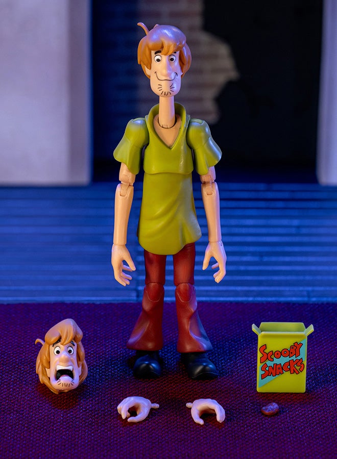Jada Scooby-Doo Shaggy Rogers 15 cm Articulated Figure, Over 25 Points Articulation, Interchangeable Accessories, Window Box Collector, Official License, 13 Years (9335625314R00) - Image 5