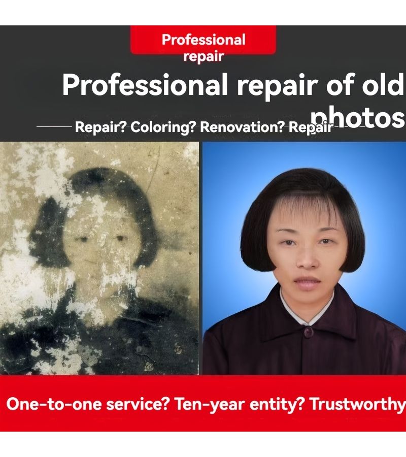Old Photo Restoration and Renovation Service Ordinary Repair 6 Inch 1pcs Meticulously Restoring Details And Colors High Definition Print Outstanding Result Thoughtful Dignified Gift - Image 2