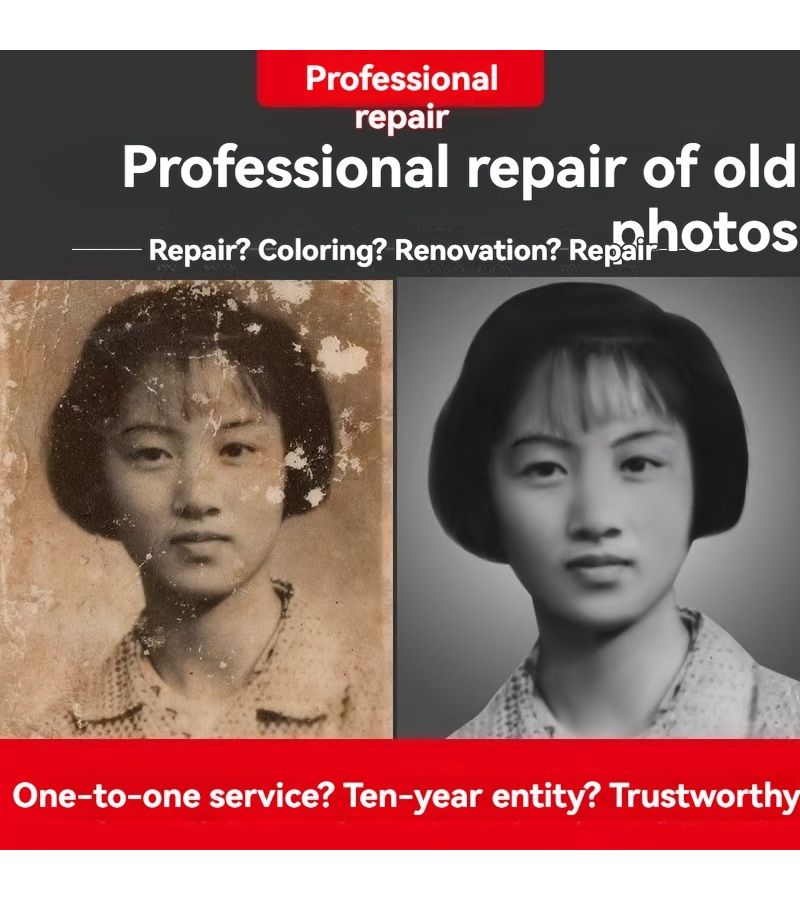 Old Photo Restoration and Renovation Service Ordinary Repair 6 Inch 1pcs Meticulously Restoring Details And Colors High Definition Print Outstanding Result Thoughtful Dignified Gift - Image 4