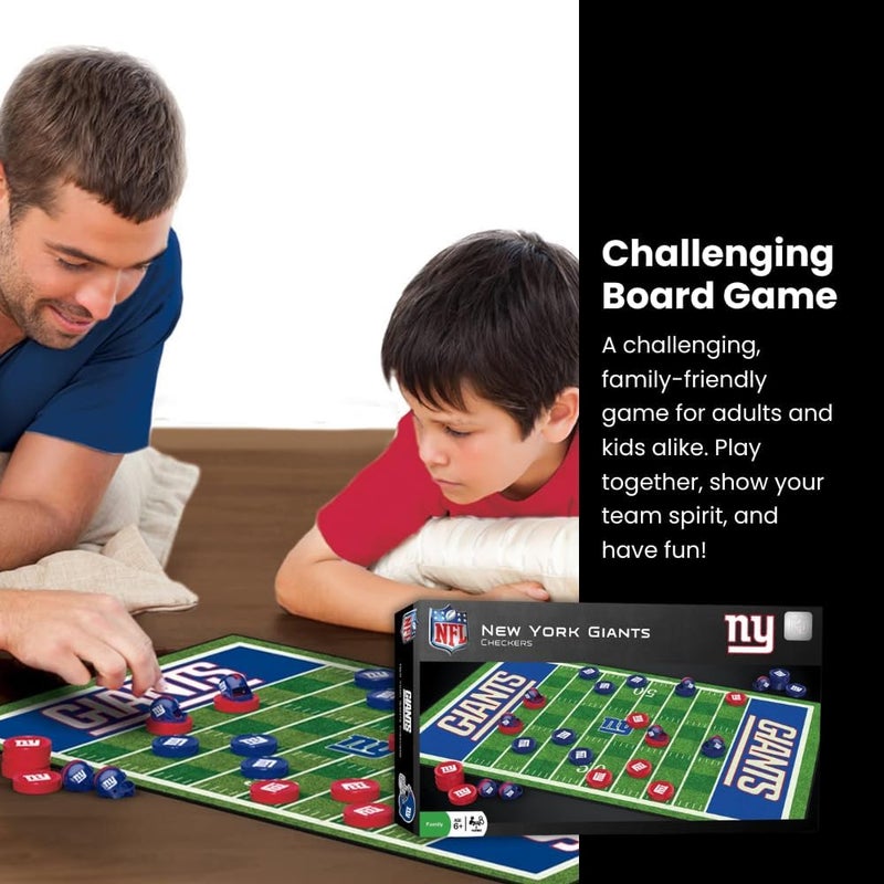 Master Pieces Family Game - NFL Las Vegas Raiders Checkers - Officially Licensed Board Game for Kids & Adults - Image 4