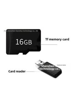 Ccd HD 4K Pixel Digital Camera Student Entry Mini Card Machine Home Shooting Camera-Color:16g High-speed Memory Card + Card Reader