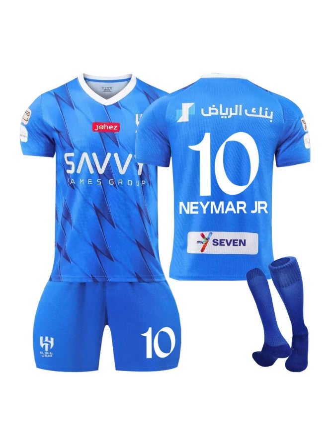 2023/24 Saudi Pro League Al Hilal Home Blue Neymar #10 Jersey Set