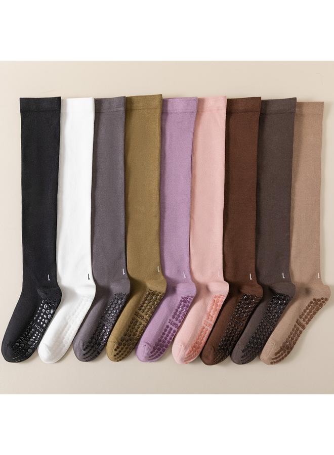Bluejw Yoga Socks Professional Non-slip Calf Socks Women's Fitness Dance Pressure Long Barrel Pilates Sports Muscle Socks - Image 5