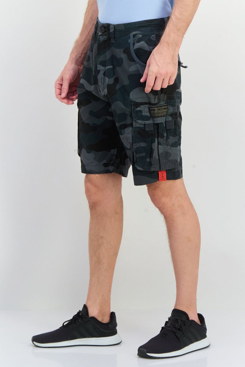 CROSSHATCH Men Camouflage Cargo Shorts, Multicolor - Image 2