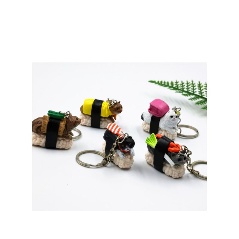 Zikra Cat Keychain Gift for Women,  Cat Keyring Cute Funny Mini Pendent Jewelry Present for Girlfriend, Friend, Mom, Grandma, Birthday Party Well for Cellphone, Handbag, Purse - Image 4