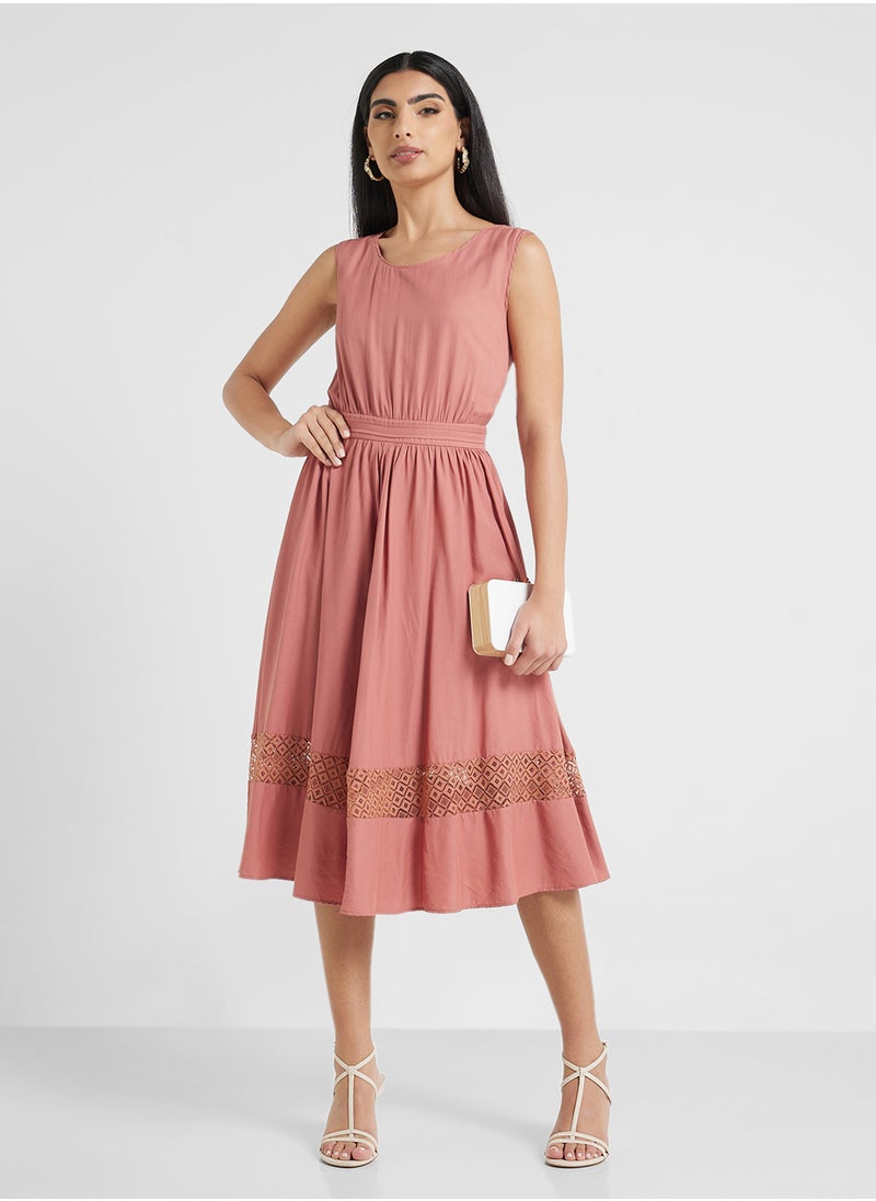 Jovonna London - Camellia Dress-Brick - Image 1