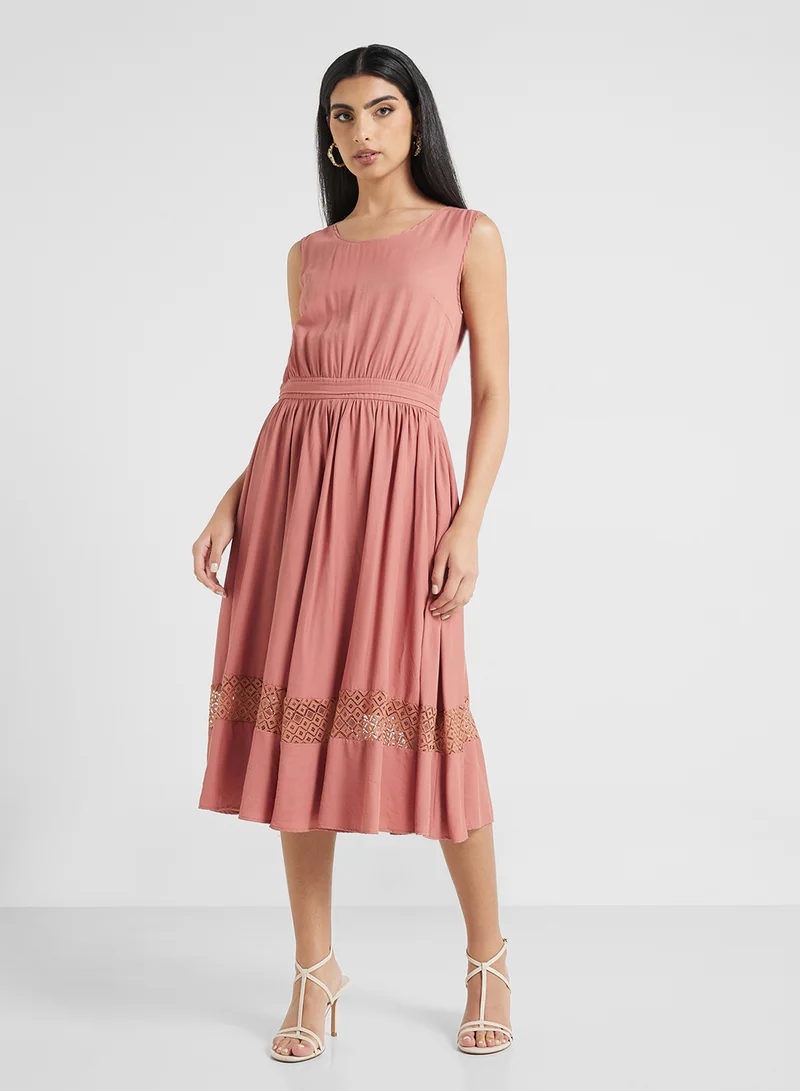 Jovonna London Embroidered Hem Dress