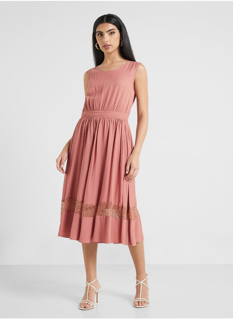Jovonna London - Camellia Dress-Brick - Image 1