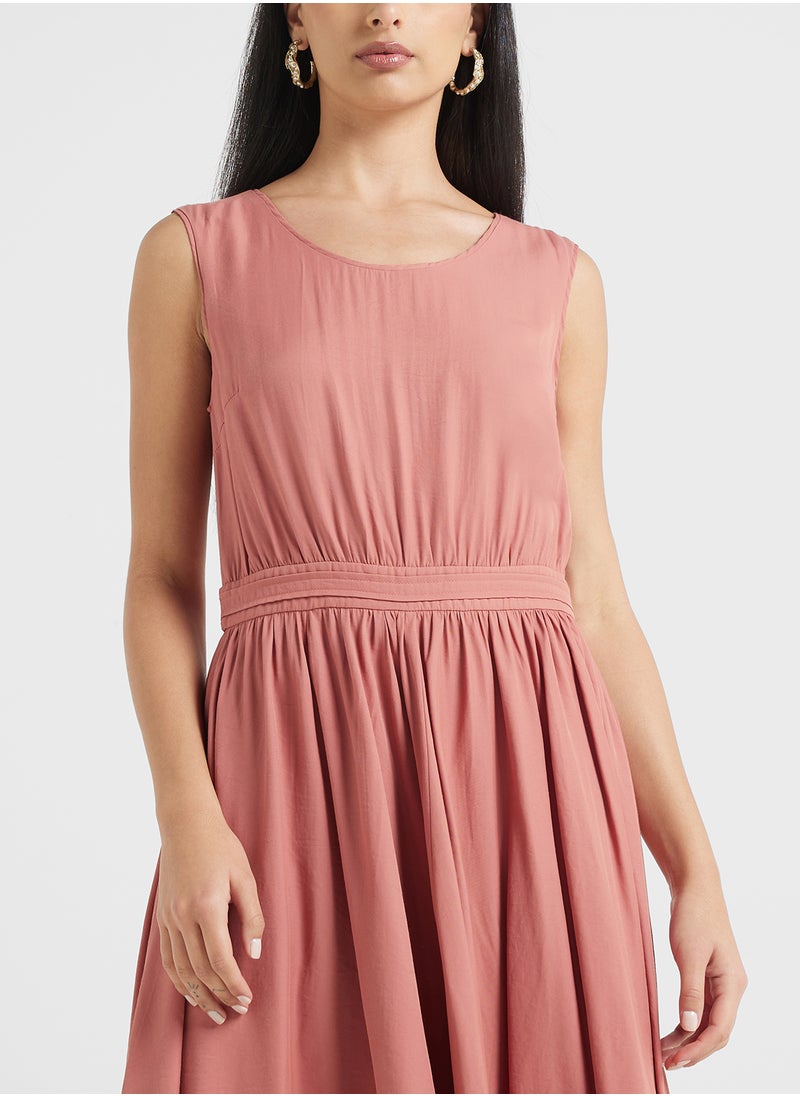 Jovonna London - Camellia Dress-Brick - Image 1