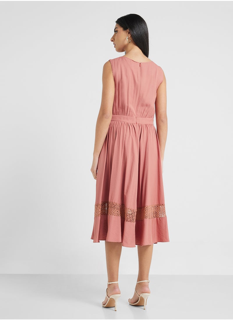 Jovonna London - Camellia Dress-Brick - Image 1