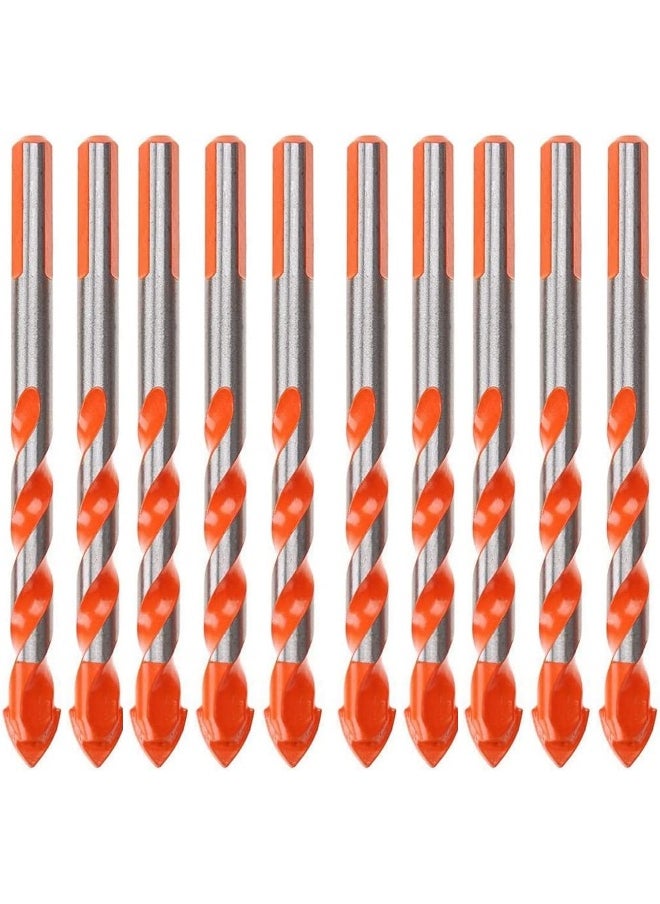 Royal Apex 10Pcs Ceramic Tile Drill Bit Set For Tile Brick Glass Plastic And Wood Concrete Drill Bit 6Mm  - Image 1