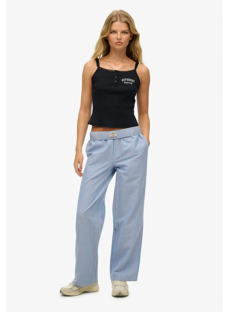 سوبر دراي Organic Cotton Stripe Elasticated Trousers