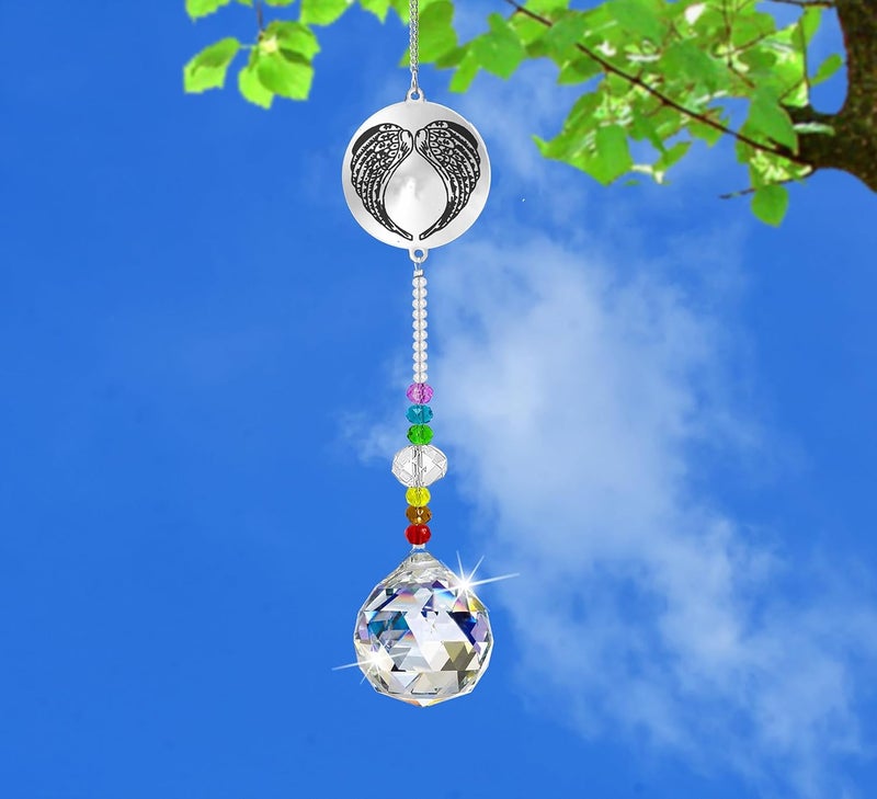 Persofine Memorial Gifts Crystal Suncatcher,Unique Sympathy Gifts for Loss of Loved One,Rainbow Maker Bereavement Gifts Box for Loss of Father Mom Dad Son Daughter Husband Brother Grandmother (Wing) - Image 5