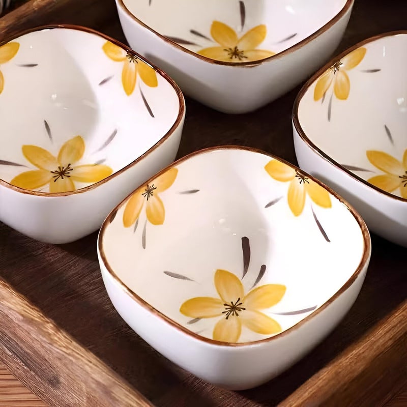 Amillee Ceramic Curry Bowls, Cereal Bowl, Chutney Bowls, Dishwasher & Microwave Safe/Serving Bowls for Kitchen, Dal Katori/Bowls for Vegetable, Ceramic Dip Bowl (8 Pcs) - Image 5