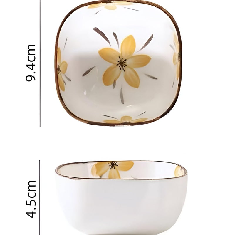 Amillee Ceramic Curry Bowls, Cereal Bowl, Chutney Bowls, Dishwasher & Microwave Safe/Serving Bowls for Kitchen, Dal Katori/Bowls for Vegetable, Ceramic Dip Bowl (8 Pcs) - Image 2