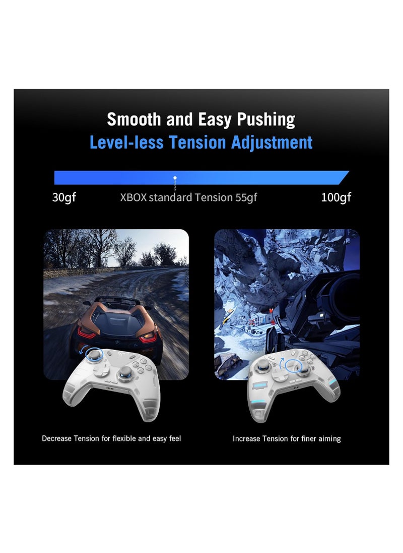 FlyDigi - FLYDIGI APEX 4 Wireless PC Controller Force Feedback Trigger Force-Adjustable Alloy Joysitck Full-Color LED Display 1500mAh 1000hz Report Rate Stereo Vibration PC/NS/Mobile/TV/Android/IOS Native - Image 1